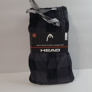 Head Plaid Micro Fleece Mens Lounge Pants